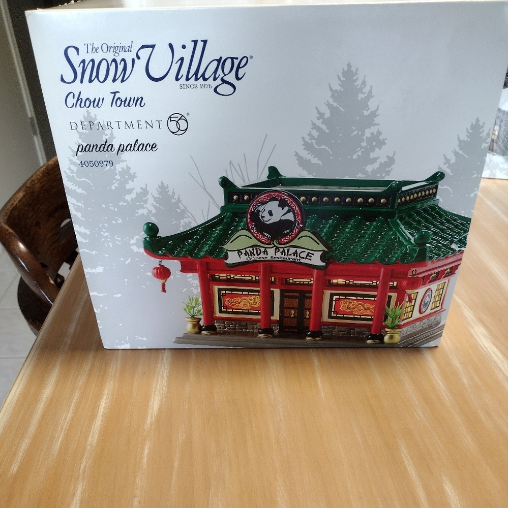 Dept 56 Panda Palace CHOW TOWN Chinatown